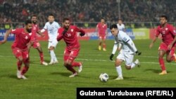 Кыргызстан менен Омандын футбол боюнча улуттук курама командалары. 21-ноябрь, 2023-ж. Бишкек. Д.Өмүрзаков атындагы стадиону.