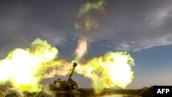 საილუსტრაციო ფოტო: ისრაელის არტილერია მანევრებისას ოკუპირებულ გოლანის მაღლობებზე. 2 ნოემბერი, 2023 წელი 