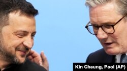 Президент України Володимир Зеленський і прем’єр-міністр Великої Британії Кейр Стармер. Бленгеймський палац, поблизу Оксфорда, 18 липня 2024 року