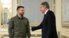 Президентът на Украйна Володимир Зеленски и държавният секретар на САЩ Антъни Бликнен по време на среща на 6 септември в Киев