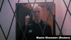 Aleksej Navaljni na video snimku tokom saslušanja putem video linka iz kaznene kolonije IK-3 u arkitčkom regionu Jamalo-Nenecki, 11. januar 2024.