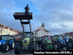 Протест польських фермерів. Пултуск, Польща, 24 січня 2024 року