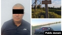 Кармалган айдоочу жана кырсык болгон жер.