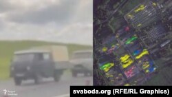 Техника в полевом лагере в  селе Цель. Фото svaboda.org (RFE/RL Graphics)