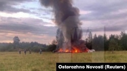 Місце падіння літака з Пригожиним на борту, 23 серпня 2023 року