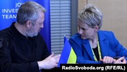 Генеральний прокурор України Андрій Костін та генеральна прокурорка Литви Ніда Грунскене. Київ, 29 лютого 2024 року