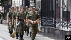 Орусиялык аскерлер. Ростов-на-Дону шаары. 25-июнь, 2023-жыл. Иллюстрациялык сүрөт.
