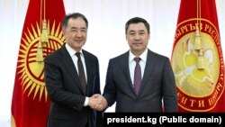 Бакытжан Сагинтаев менен Садыр Жапаров.