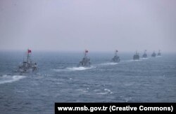 Турецькі кораблі під час навчань у грудні 2023 року