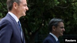 Doskorašnji premijer Grčke Kirijakos Micotakis, 22. maj 2023. 