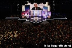 Дональд Трамп виступає на з’їздs Республіканської партії (RNC) на форумі Fiserv у Мілуокі, штат Вісконсін, США, 18 липня 2024 року