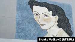 Mural Ljubice Marić na zidu Gradske dvorane Šumadija u Kragujevcu. Ljubica je najuticajnija srpska kompozitorka i jedna od prvih dirigentkinja u Evropi.