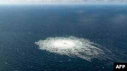 Витік газу з пошкоджених газопроводів «Північний потік» у вересні 2022 року