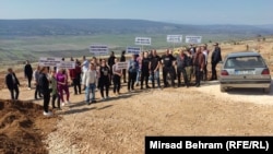 Protest u Međinama blizu Mostara, 23. mart 2024.