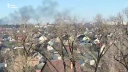 Дим в Чернігові після обстрілів