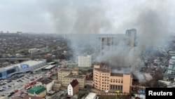 ხანძარი დონის როსტოვში „ეფესბეს“ სასაზღვრო კონტროლის სამმართველოს შენობაში. 16 მარტი