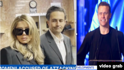 باب لی، از چهره‌های برتر آی‌تی (سمت راست). سمت چپ: خزر مؤمنی و همسرش دینو الیاس‌نیا