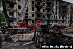 Жилой дом в Кривом Роге после обстрела