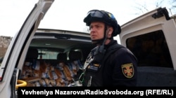 Під час видачі хліба місцевим жителям