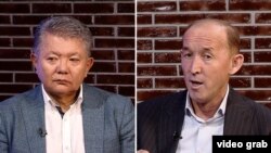 Кыргызстандын мурдагы тышкы иштер министри, профессор Аликбек Жекшенкулов жана Жогорку Кеңештин мурдагы депутаты Абдывахап Нурбаев.