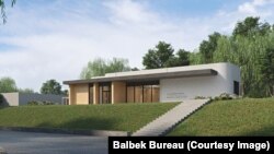 Скица, която показва как може да изглежда основното училище в Лвов.