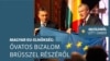 Az első magyar soros EU-elnökség megnyitását ünnepli Yves Leterme akkori belga kormányfő és Orbán Viktor magyar miniszterelnök a Parlamentben 2011. január 6-án