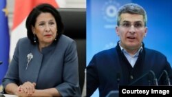 სალომე ზურაბიშვილი, მამუკა მდინარაძე. ილუსტრირებული ფოტო