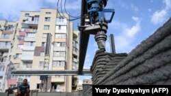 Печатащата дюза на работа в Лвов на 24 май.