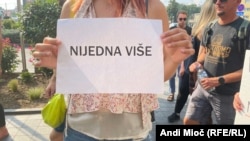 Protest u Sarajevu protiv femicida, 21. avgust 2023.