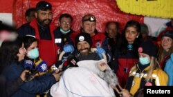 Mark Dickey a mentést követően, 2023. szeptember 12-én Törökországban