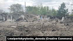 Наслідки обстрілу Торецька російськими військами, 11 травня 2023 року