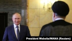 دیدار ابراهیم رئیسی و ولادیمیر پوتیم در تهران در تیرماه ۱۴۰۱