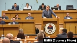 Predsednik Republike Srpske Milorad Dodik za govornicom Narodne skupštine RS, Banjaluka 27. jun 2023.