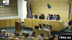 Sjednica Zastupničkog doma Parlamenta Federacije BiH 28. februara 2023. na kojoj je izabrana predsjednica i potpredsjednici Federacije BiH