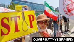 Протест в Белгия срещу екзекуциите в Иран