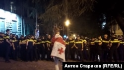 Протесты в Тбилиси против закона об иностранных агентах