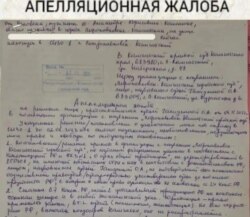 Апелляционная жалоба Александра Каменюка на арест