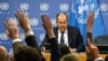 Ruski ministar spoljnih poslova Sergej Lavrov na konferenciji za novinare u UN, 23. septembar 2023.