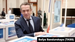 Ruski glumac Vladimir Maškov bio je kopredsednik izbornog štaba ruskog predsednika Vladimira Putina, 22. januar 2024.