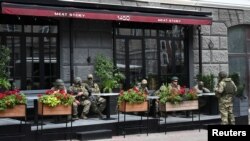 Ростов-на-Дону шаарындагы аскерлер. 24-июнь, 2023-жыл.