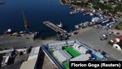 Qendra e pritjes së migrantëve në Shëngjin.