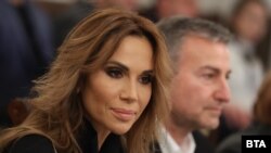 Ивайлa Бакалова и Веселин Денков по време на изслушването им в парламента в четвъртък.