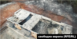 Повністю зруйнований вибухами склад боєприпасів компаній «Емко», Карнобат, Болгарія. Липень 2022 року