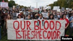 Газадагы согушту токтотууга чакырган акция. Вашингтон, 18-октябрь, 2023-жыл