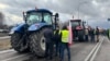 Протест польських фермерів. Блокада кордону в пункті пропуску Дорогуськ, Польща, 20 лютого 2024 року