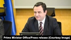 Foto arhiv: premijer Kosova Aljbin (Albin) Kurti na sednici Vlade Kosova 