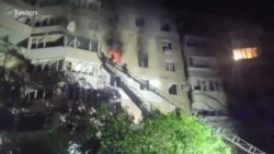 Imaginile atacului rusesc asupra unui bloc din Odesa