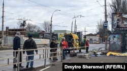 Херсон після російського обстрілу в лютому 2023 року