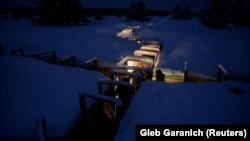 Ілюстраційне фото. Окопи в Україні поблизу кордону з Білоруссю, грудень 2023 року