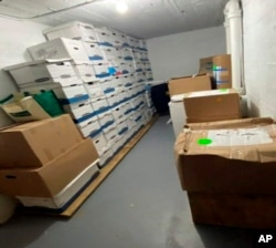 Dokumentet e klasifikuara që ishin ruajtur në Lake Room në pronën e Donald Trumpit, Mar-a-Lago, 24 qershor 2021.